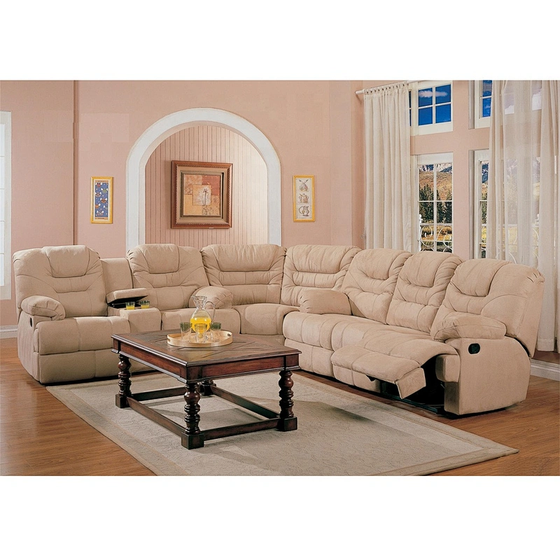 Frank furniture  leather recliner sofa L shaped sofa recliner with recliner chaise lounge sofa set 7 seater living room sofas