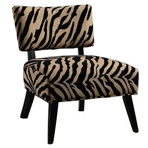 2019 Newest simple and generous modern style high quality beautiful printing chenille chair