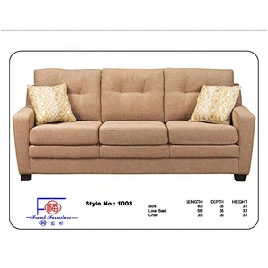 High Quality  Hot Sale Comfortable Modern Blue Linen  Living Room Furniture Sofa Cover