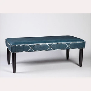 Home Furniture indoor bench long nail wooden bench leather bench