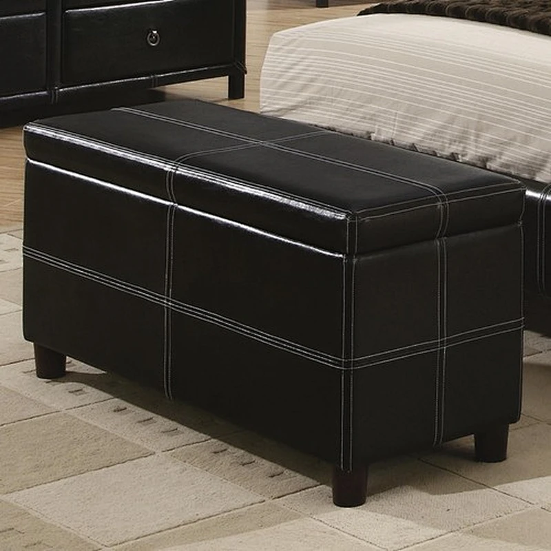Frank Furniture Multi Color Ottoman Stool Leather Cup Holder Ottoman Storage Living Room Ottoman Storage Bench
