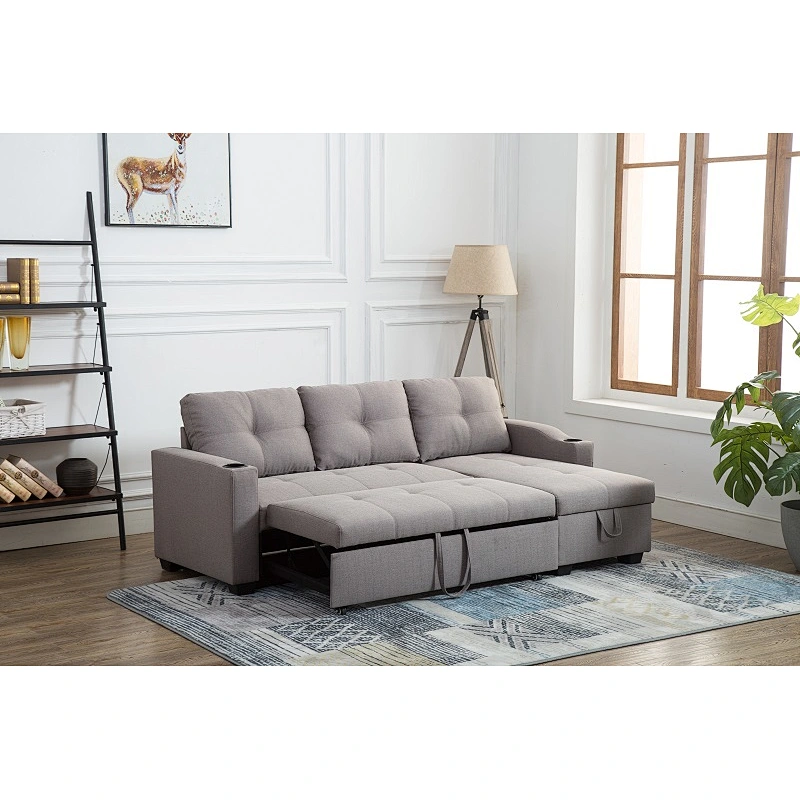 Frank furniture wholesale  2019 new model sectional sofa cama sofa cum bed L shaped sofa