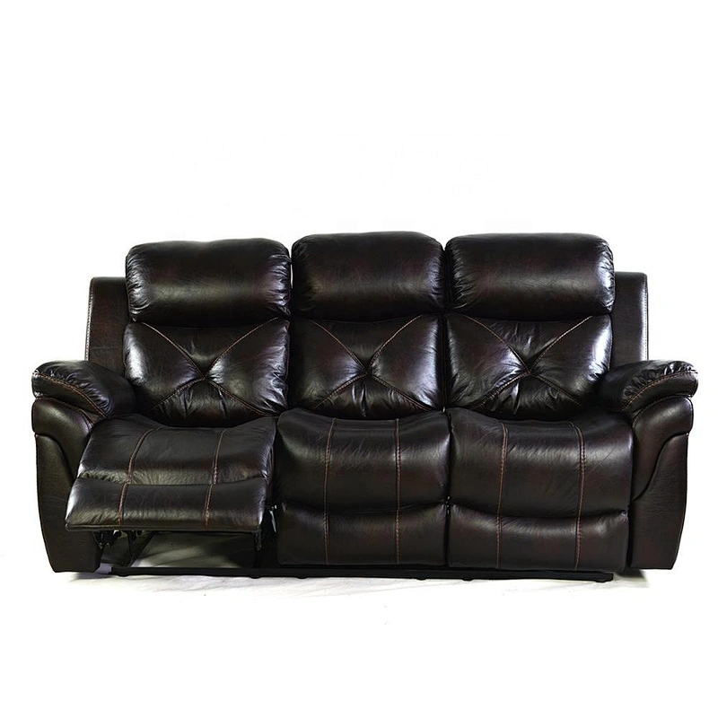 Cheap Factory Direct Price Living Room Furniture Luxury Leather Recliner Sofa Set