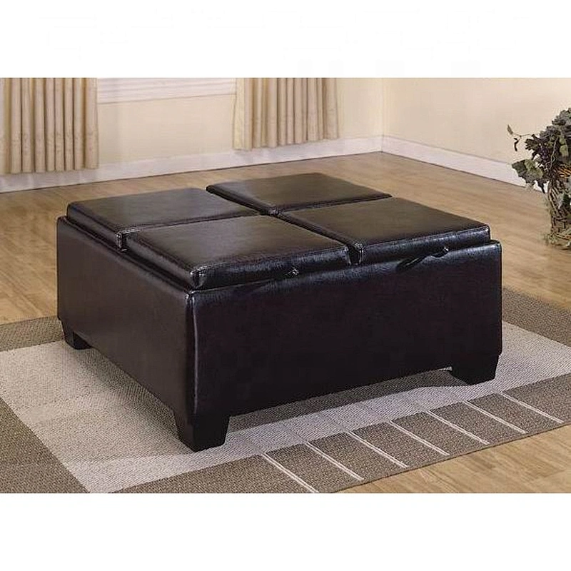 Furniture factory low price bedroom furniture ottoman hot selling modern square storage ottoman