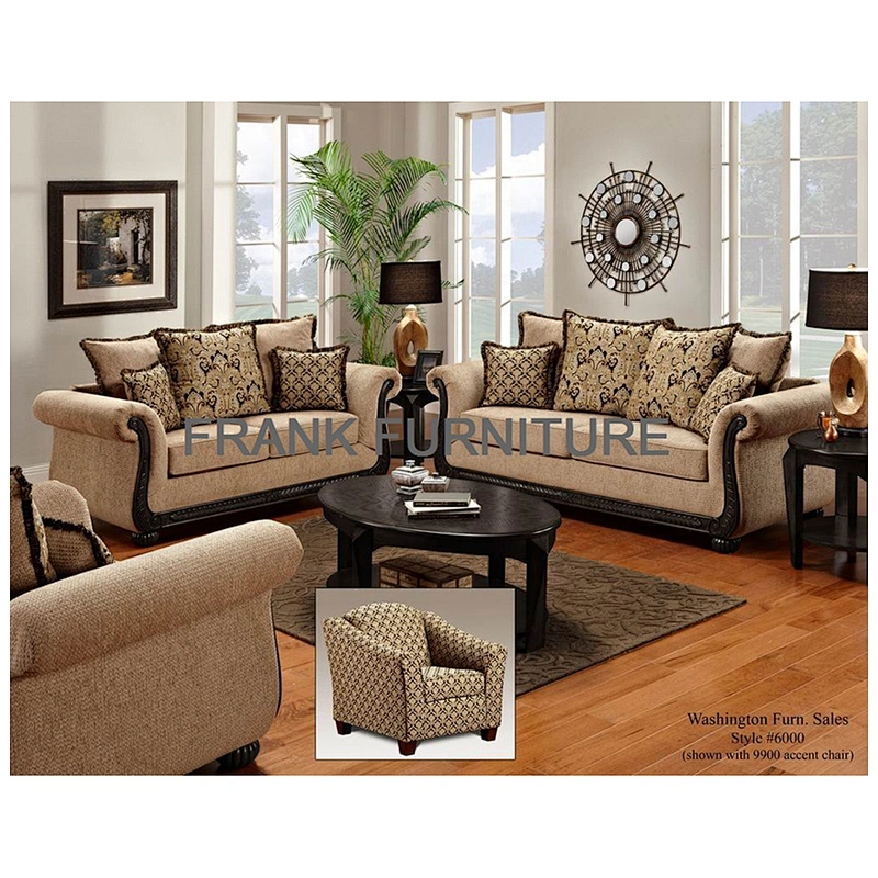 Frank Furniture High-end Antique Sofa Cover Fabric Living Room Furniture Cut & Sew Sofa Cover