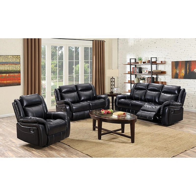 Factory Price Classical Design  Luxury  Air Leather Living Room Furniture  Recliner Sofa