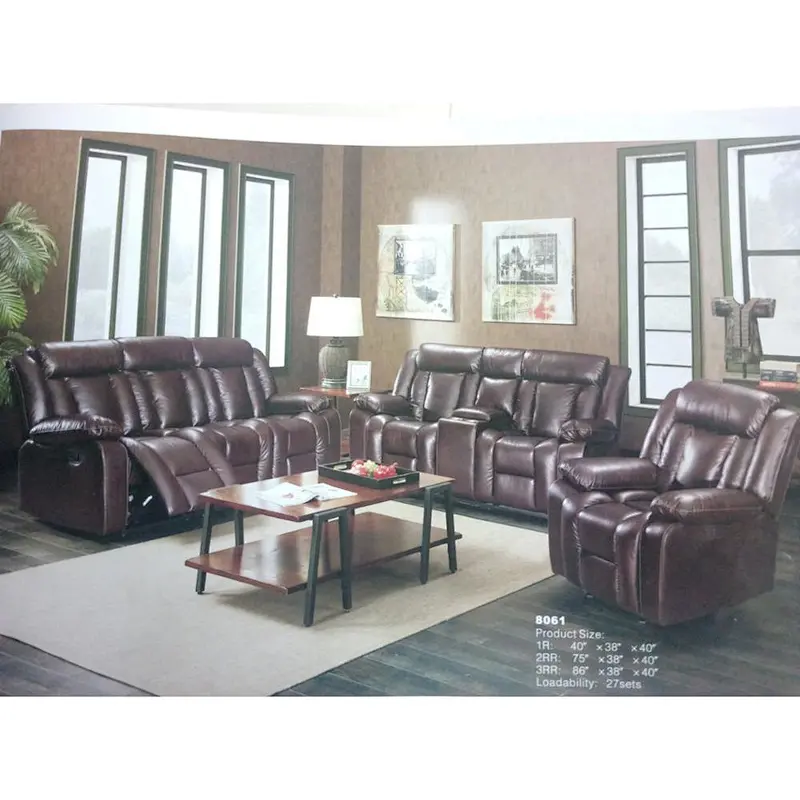 Cheap heating selling kuka leather leisure recliner sofa