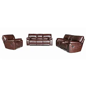 Modern style fashion cheap leather grey recliner sofa
