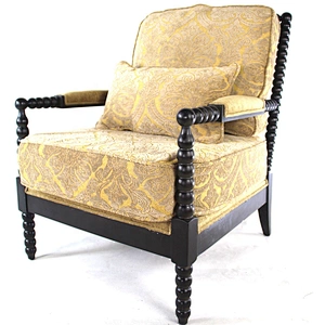 Frank furniture soft fabric  fabric armchair and wooden armchair for living room chairs