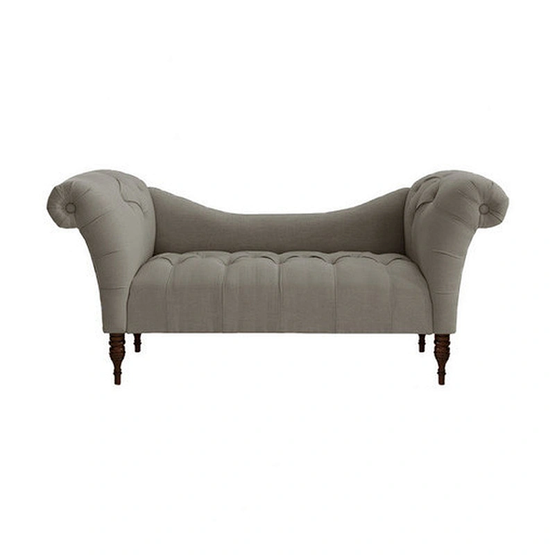 With exquisitely carved pure wood sofa legs European retro design comfortable healthy soft sponge double sofa