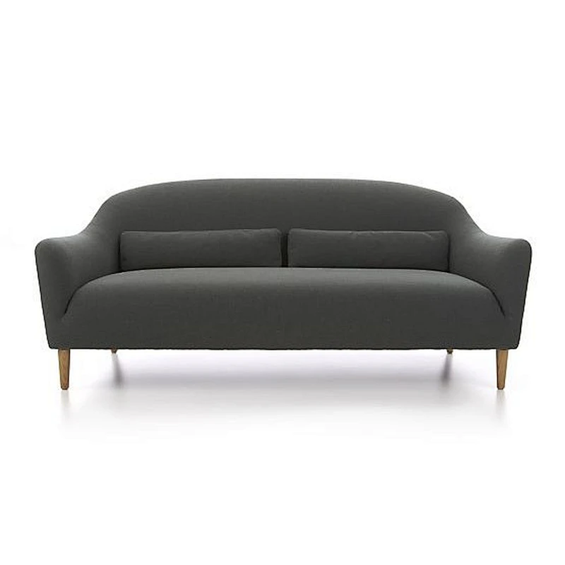 China Furniture factory  Fashion Elegant Blue fabric Chic loveseat sofa