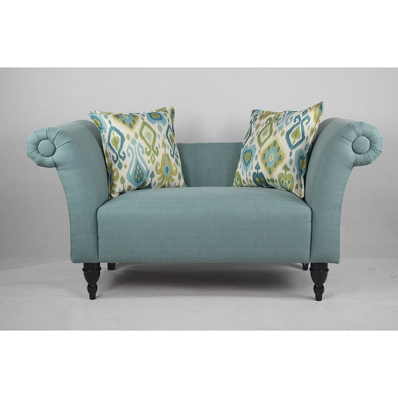Factory Price Fashion Style Delicate Living Room Furniture Simple Loveseat Sofa