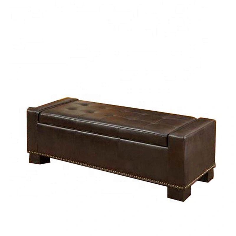 Modern fabric hot selling storage ottoman foot rest stool ottoman&bench