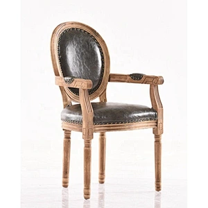 Chinese easy sale accent wooden chair luxury style fashion fabric chair wooden