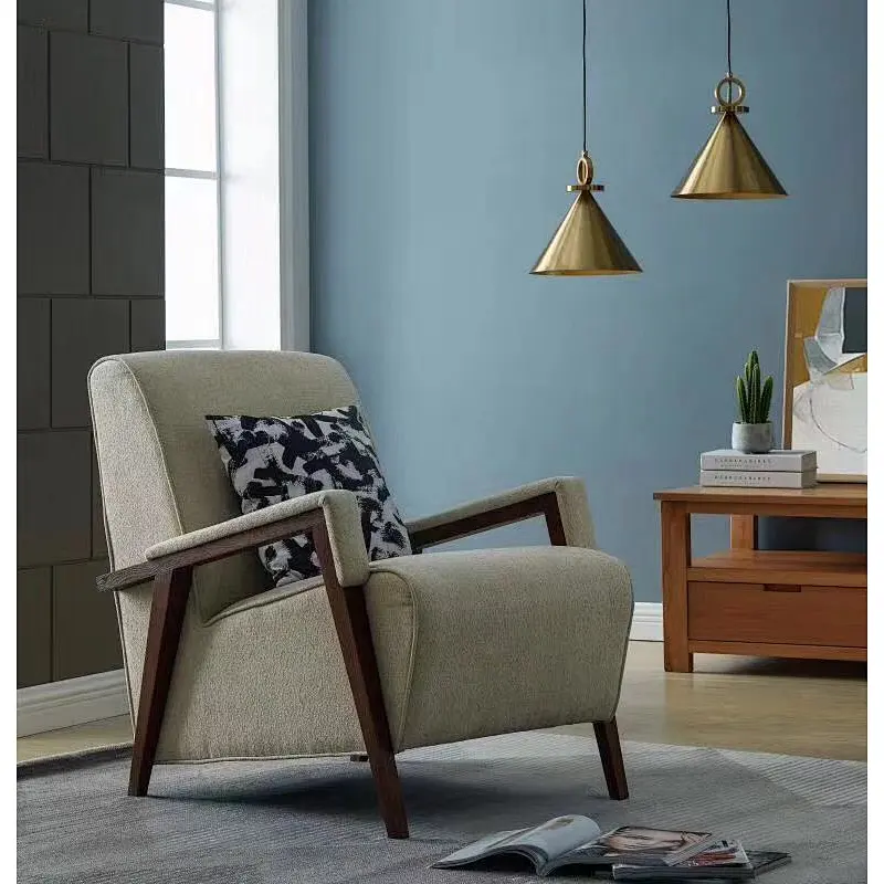 Living room furniture hot selling Red comfortable high back low foot high quality chair