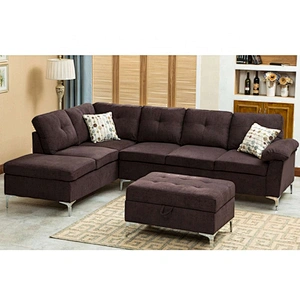 New Products Cheap Pull Corner Sofa Wooden Frame Sofa Set Design