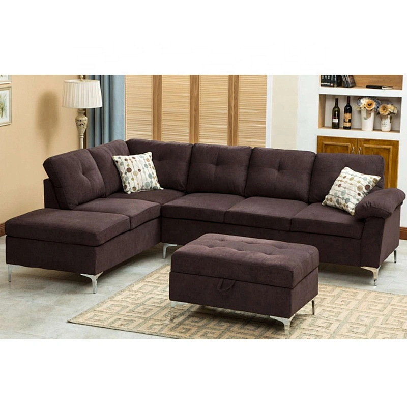 New Products Cheap Pull Corner Sofa Wooden Frame Sofa Set Design