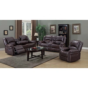 Frank Furniture  3 Seater Leather Recliner  Luxury  Material Living Room Furniture Electric Power Recliner Chairs