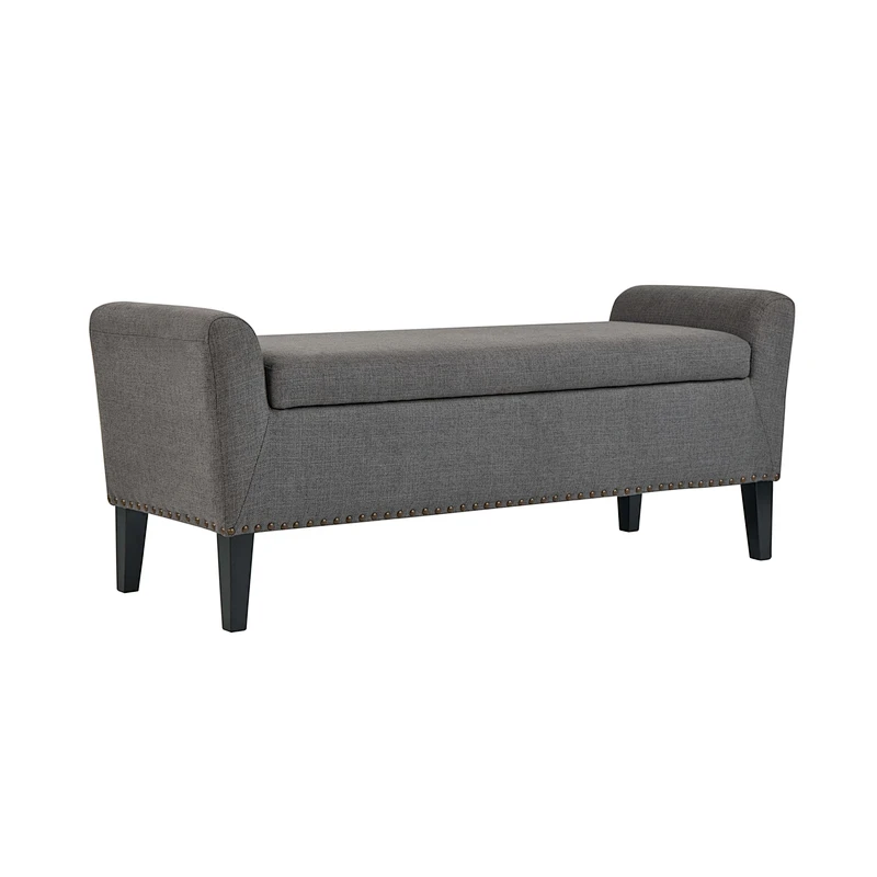 Hot Selling Functional Doorside Shoe Ottoman Stool Pouf Folding Storage Ottoman