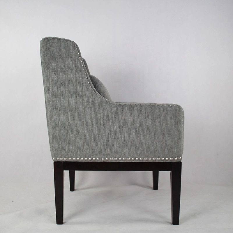 Living Room Furniture Wooden Legs Modern Sofa Chair with Pillow