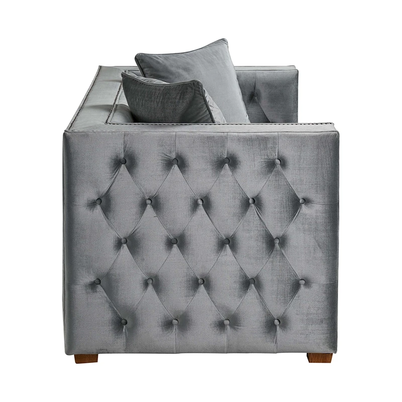 Top Quality Luxury Button Embellishment Sofa