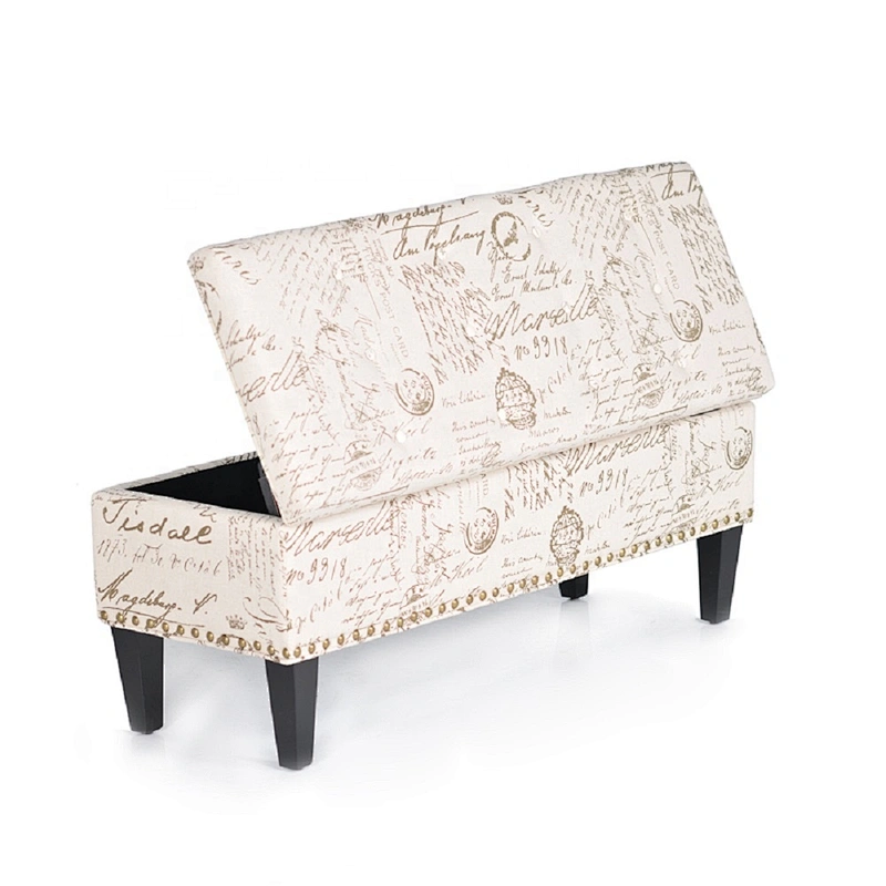 Hot Selling Box Decorative Stool Kids Storage Ottoman with Low Price