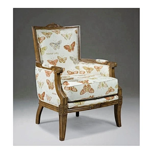 Chinese easy sale accent wooden chair luxury style fashion fabric chair wooden