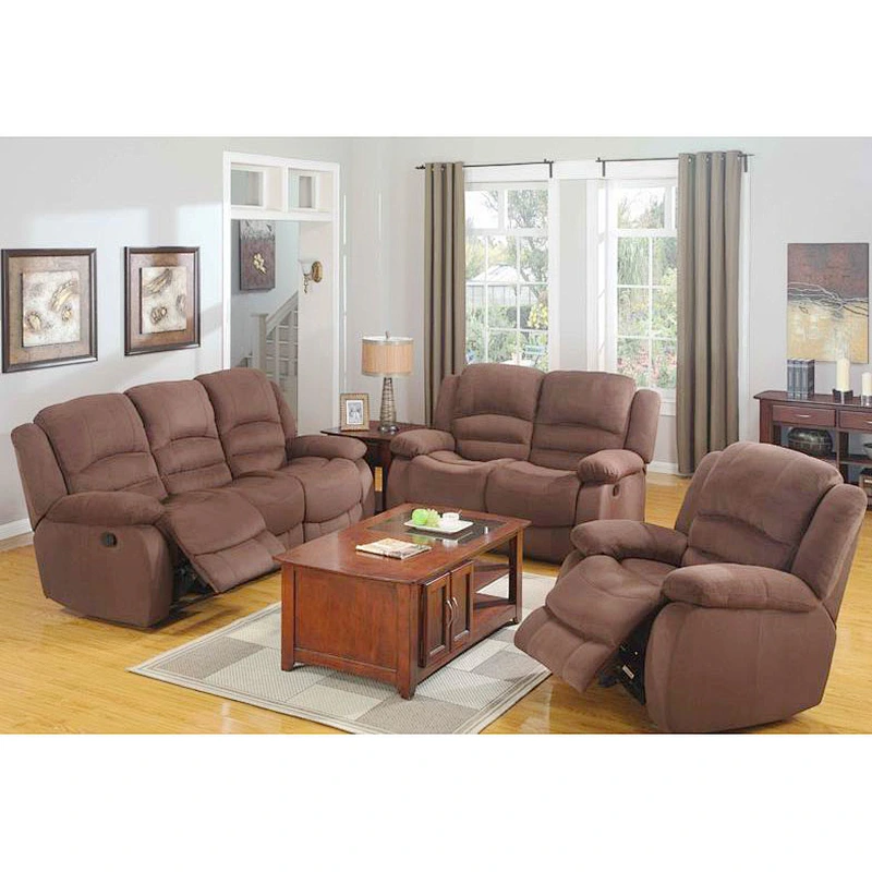 China furniture popular electric lift brown leather 3 2 1 recliner sofa