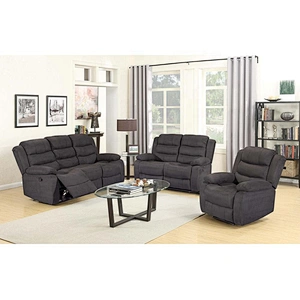 Classical  Design High Quality Living Room Furniture 3+2+1 Leather Recliner Sofa With Cup Holder