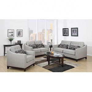 Wholesale economic durable competitive hot product set cheap price standard couch length gray fabric sofa cover