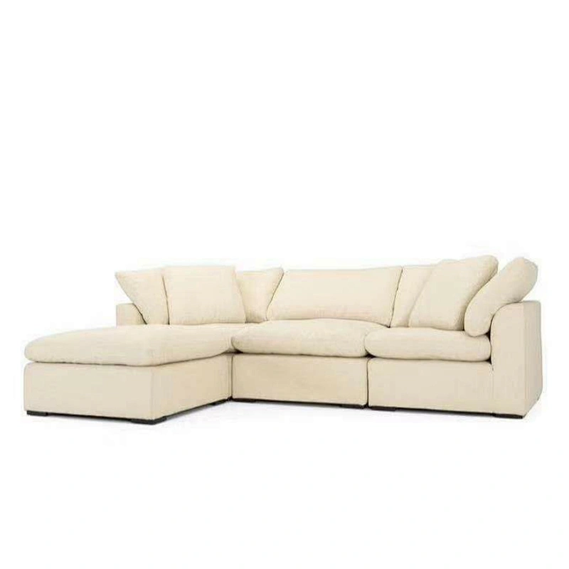 Frank furniture wholesale sectional sofa I shape  living room sofa set corner new design European style sofa