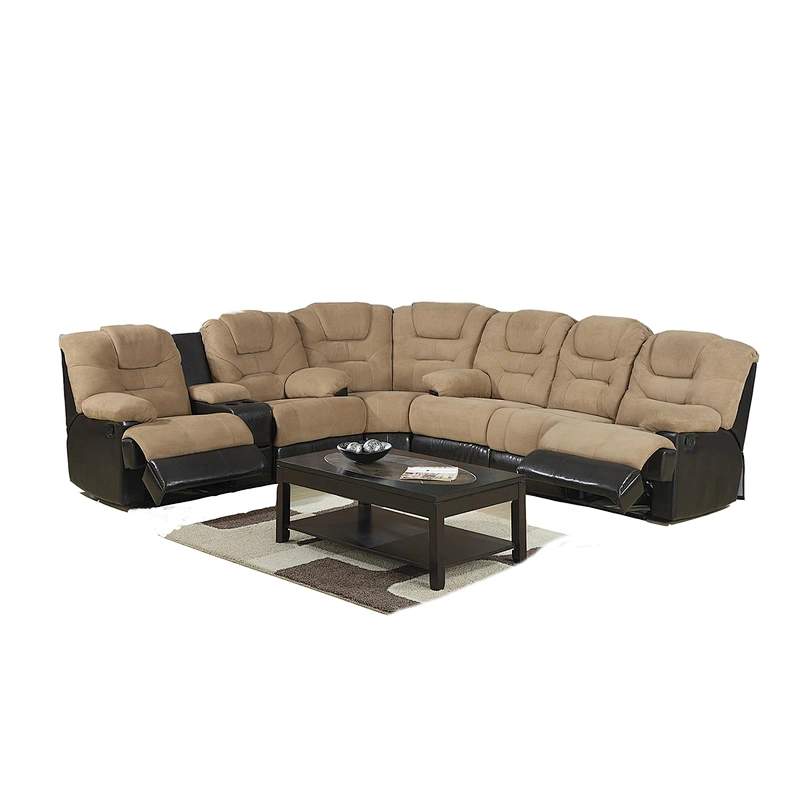 wholesale furniture chian Modern European style leather sectional sofa recliner