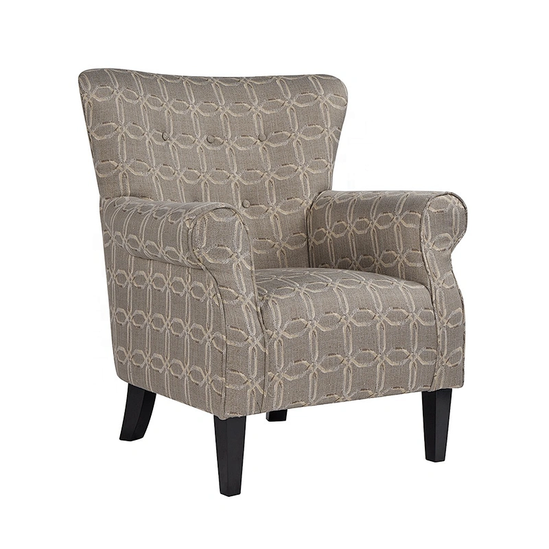Latest modern comfortable living room chair and hotel rest chair furniture chenille chair