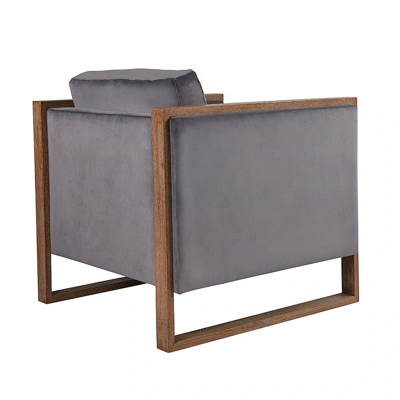 Luxury modern  living room chair and hotel dining chair wooden frame leisure chair