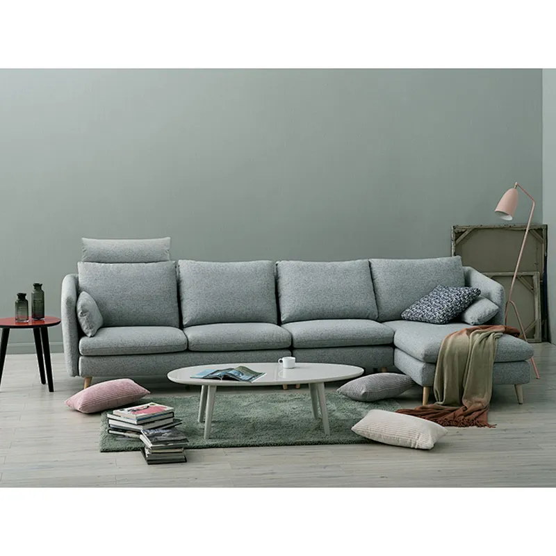 Hot selling Modern simple and comfortable High quality low-foot three seats with lying position sofa set