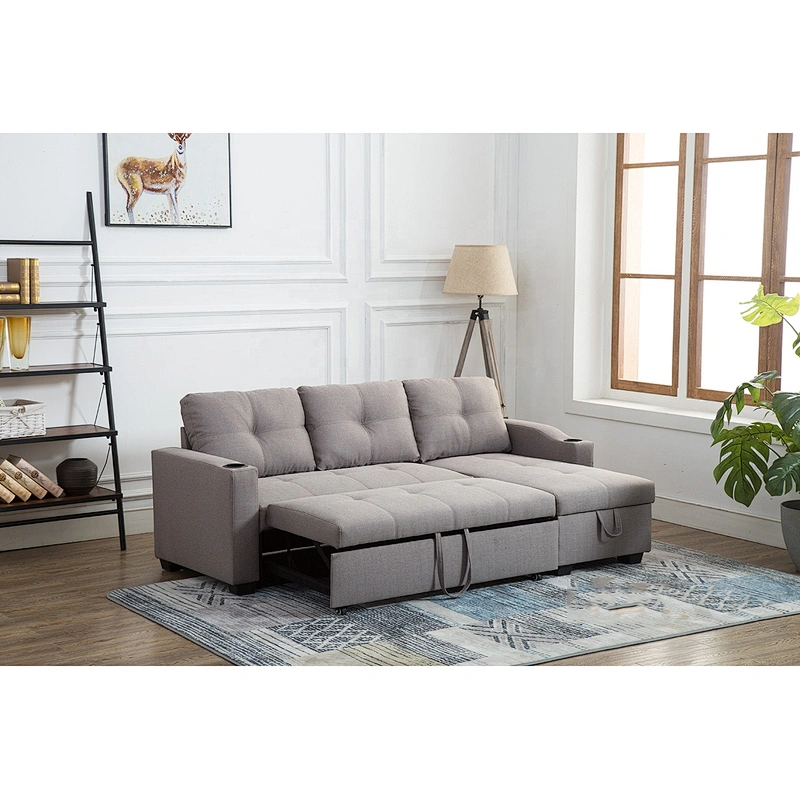 Frank Furniture modern sofa cum bed living room sofa furniture low price l shape folding sofa bed