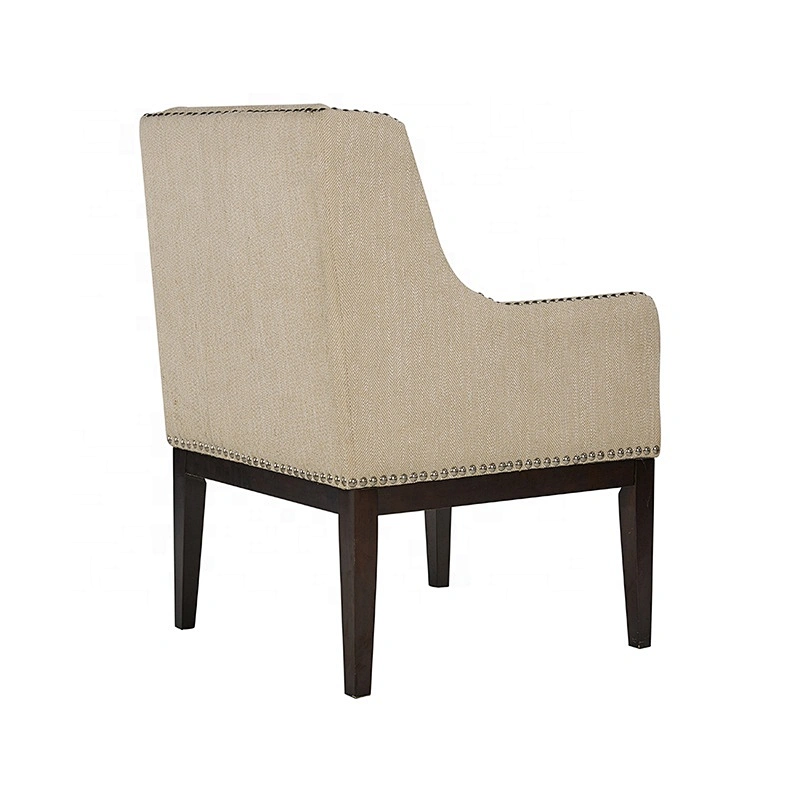 Fashion Design Accent Armrest Chair for Living Room Contemporary Club Chair with Nails