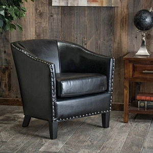 Frank furniture fancy office chair wholesale leather leisure chair for living room and TV room chesterfield sofa chair