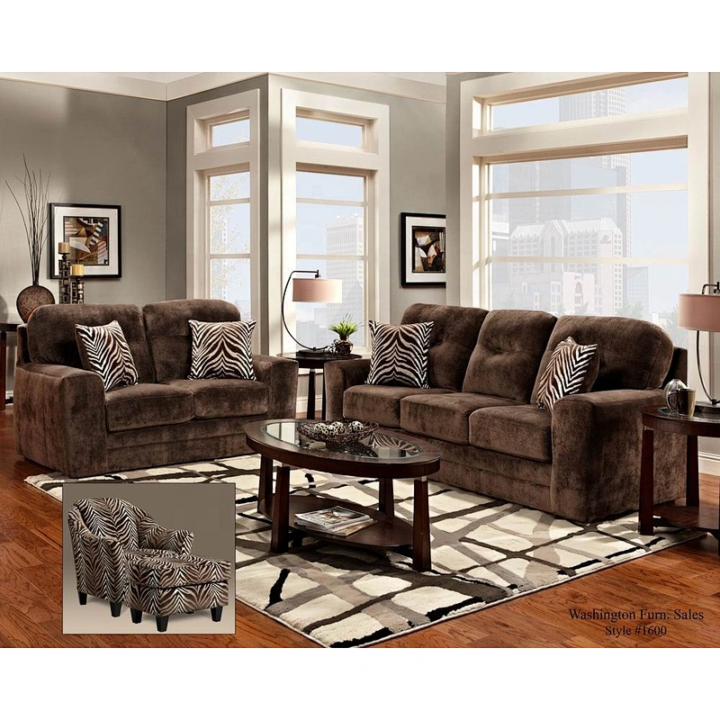 American modern simple design black leather smile health quality living room 3+1+1 sectional sofa set