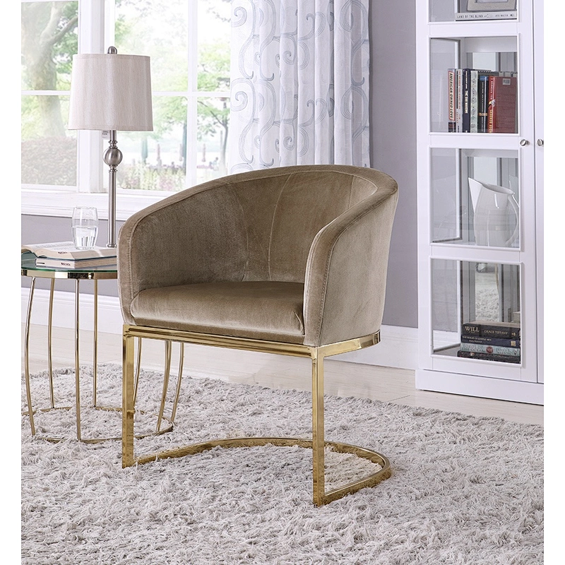 Gold finger stainless steel chair modern living room furniture lounge chair