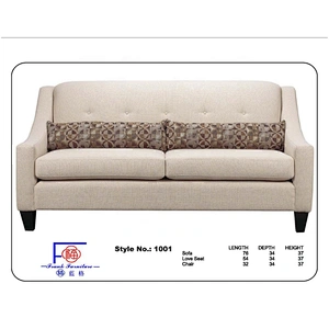 High Quality  Hot Sale Comfortable Modern Blue Linen  Living Room Furniture Sofa Cover