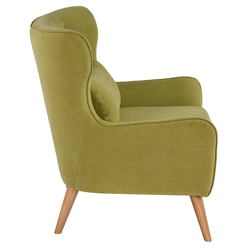 Living room furniture Yellow Comfortable Buckle Health High Back high quality Solid Wood Chair