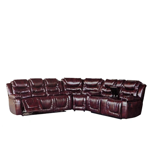 wholesale furniture chian Modern European style leather sectional sofa recliner