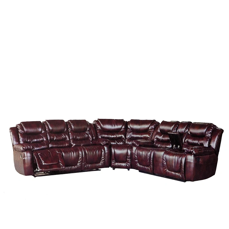 wholesale furniture chian Modern European style leather sectional sofa recliner