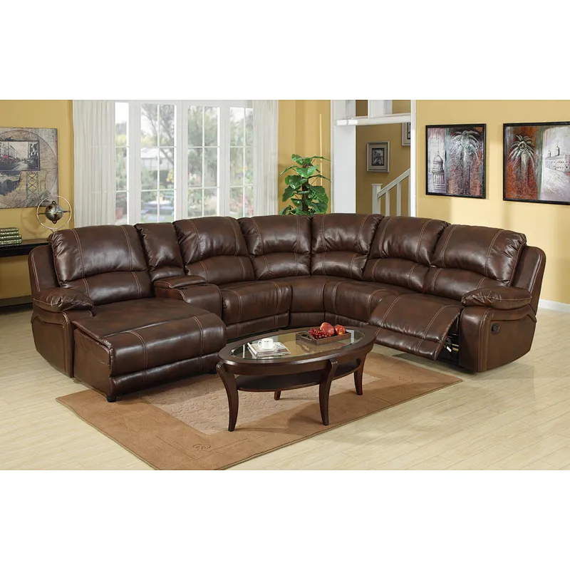 wholesale furniture chian Modern European style leather sectional sofa recliner