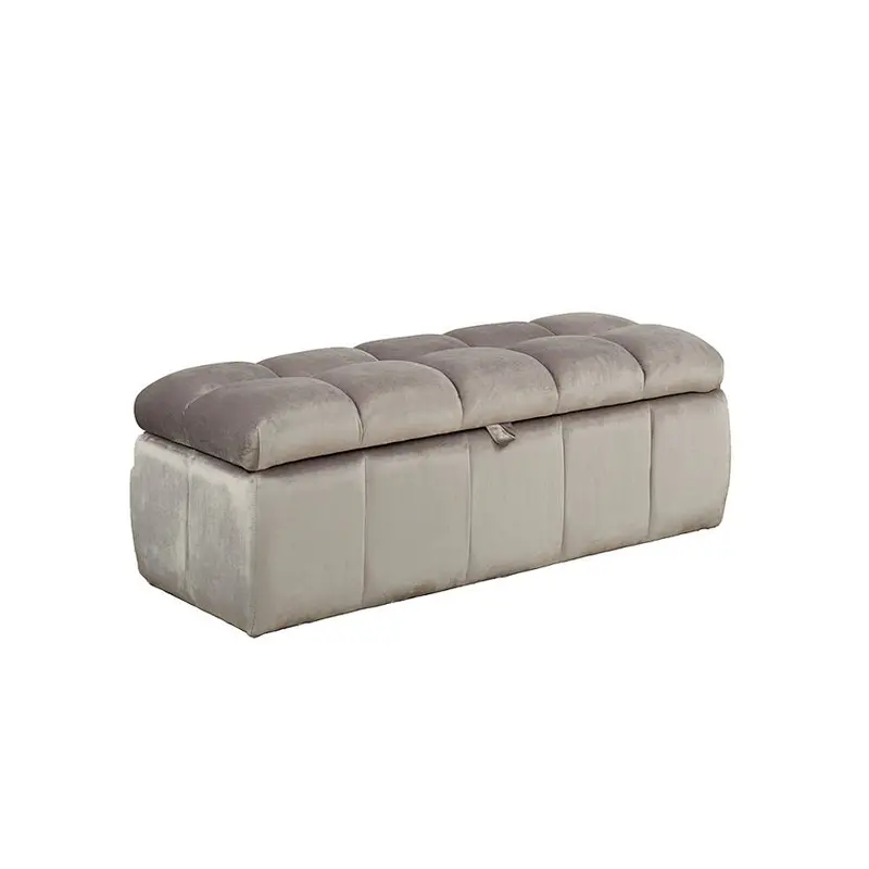 Velvet And Leather Bed End Stool Bench Bed Bench,Velvet Sofa Bench For Living Room Furniture