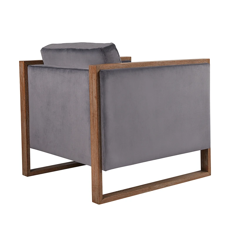 Living room furniture high quality Solid wood frame with health and soft sponge square chair