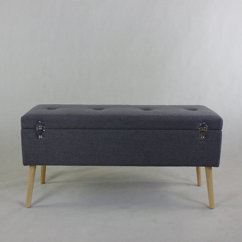 Frank furniture wholesale storage bench ottoman stool living room furniture 2019 new model trunk indoor European style ottoman