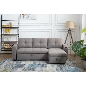 Frank Furniture modern sofa cum bed living room sofa furniture low price l shape folding sofa bed