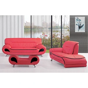 Modern elegant luxury indoor leather chaise lounge